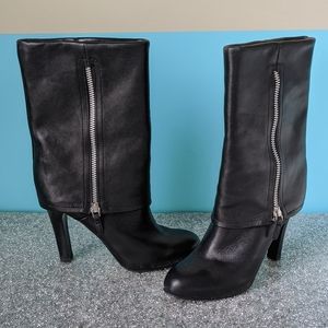 SOLD Franco Sarto Black Leather Boots size 5